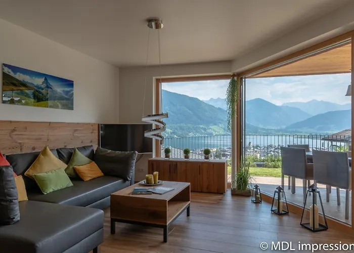 Adlerhorst 1 Zell Am With Private Sauna And Zell Am Kaprun Summercard In Summer * Целль-ам-Зе