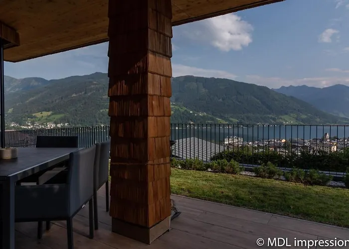 Adlerhorst 1 Zell Am With Private Sauna And Zell Am Kaprun Summercard In Summer شقة *
