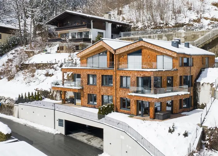 Adlerhorst 1 Zell Am With Private Sauna And Zell Am Kaprun Summercard In Summer شقة *